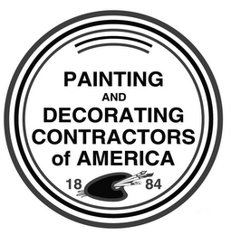 PAINTING AND DECORATING CONTRACTORS OF AMERICA 1884 logo