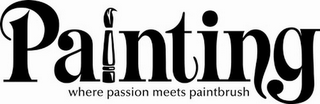 PAINTING WHERE PASSION MEETS PAINTBRUSH logo