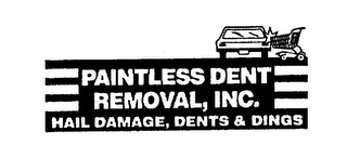 PAINTLESS DENT REMOVAL, INC. HAIL DAMAGE, DENTS & DINGS logo