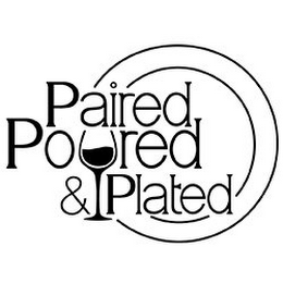 PAIRED POURED & PLATED logo