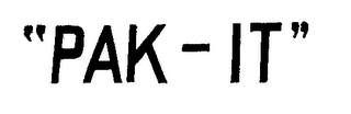 "PAK-IT" logo