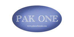 PAK ONE WWW.PAKONEBRANDS.COM logo