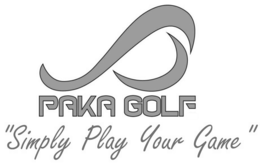 PAKA GOLF "SIMPLY PLAY YOUR GAME" logo