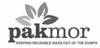 PAKMOR KEEPING REUSABLE BAGS OUT OF THE DUMPS logo