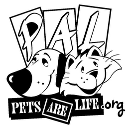 PAL PETS ARE LIFE.ORG logo