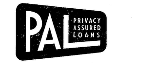 PAL PRIVACY ASSURED LOANS logo