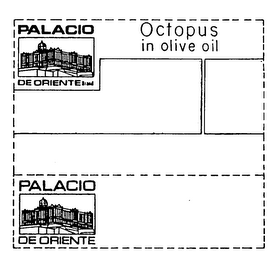 PALACIO DE ORIENTE BRAND OCTOPUS IN OLIVE OIL logo