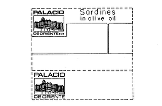 PALACIO DE ORIENTE BRAND SARDINES IN OLIVE OIL logo