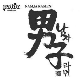 PALDO FUN & YUM NAMJA RAMEN logo