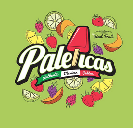 PALETICAS AUTHENTIC MEXICAN PALETAS MADE IN MEXICO -WITH- REAL FRUIT logo