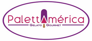PALETTAMÉRICA, GELATO, GOURMET. logo