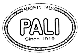 PALI SINCE 1919 MADE IN ITALY logo