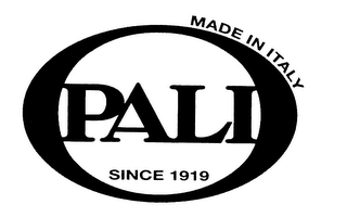 PALI SINCE 1919 MADE IN ITALY logo