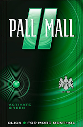 PALL MALL ACTIVATE GREEN EST 1899 CLICK FOR MENTHOL logo