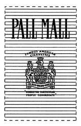 PALL MALL FAMOUS AMERICAN CIGARETTES logo