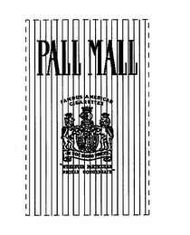 PALL MALL FAMOUS AMERICAN CIGARETTES logo