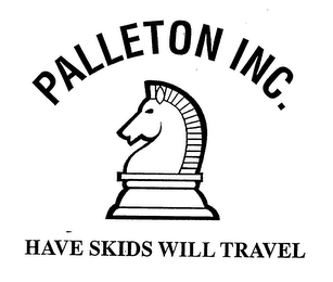 PALLETON INC. HAVE SKIDS WILL TRAVEL logo