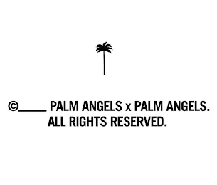 PALM ANGELS X PALM ANGELS. ALL RIGHTS RESERVED. logo
