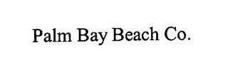 PALM BAY BEACH CO. logo