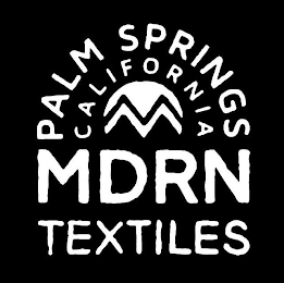 PALM SPRINGS CALIFORNIA MDRN TEXTILES logo
