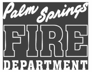 PALM SPRINGS FIRE DEPARTMENT logo