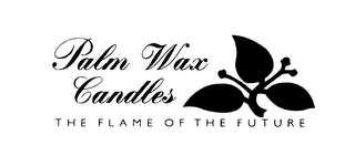 PALM WAX CANDLES THE FLAME OF THE FUTURE logo