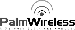 PALM WIRELESS, THE NETWORK SOLUTIONS COMPANY logo