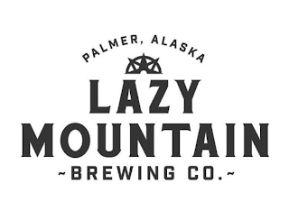 PALMER, ALASKA LAZY MOUNTAIN ~BREWING CO.~ logo