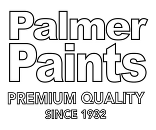 PALMER PAINTS PREMIUM QUALITY SINCE 1932 logo