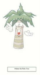 PALMER THE PALM TREE logo