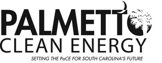 PALMETTO CLEAN ENERGY SETTING THE PACE FOR SOUTH CAROLINA'S FUTURE logo