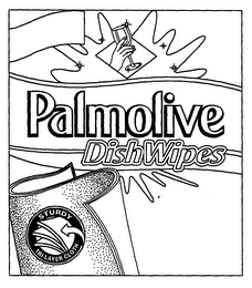 PALMOLIVE DISHWIPES STURDY TRI-LAYER CLOTH logo