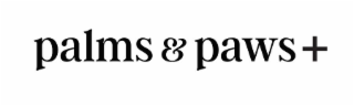 PALMS & PAWS + logo
