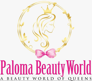 PALOMA BEAUTY WORLD A BEAUTY WORLD OF QUEENS logo