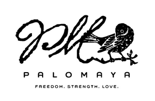 PALOMAYA FREEDOM. STRENGTH. LOVE. PM logo