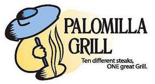 PALOMILLA GRILL TEN DIFFERENT STEAKS, ONE GREAT GRILL. logo