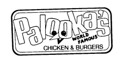 PALOOKA'S WORLD FAMOUS CHICKEN AND BURGERS logo
