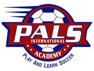 PALS INTERNATIONAL ACADEMY PLAY AND LEARN SOCCER logo