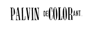 PALVIN DECOLORANT logo