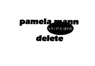 PAMELA MANN SKINCARE DELETE logo