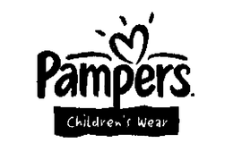 PAMPERS. CHILDREN'S WEAR logo