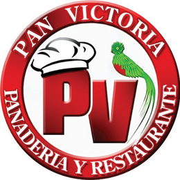 PAN VICTORIA PANADERIA Y RESTAURANTE PV logo