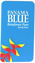 PANAMA BLUE RAINFOREST PURE SPRING WATER logo