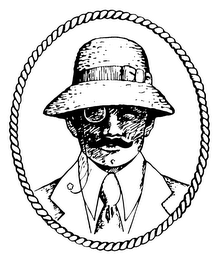 PANAMA JACK MAN DESIGN IN OVAL logo