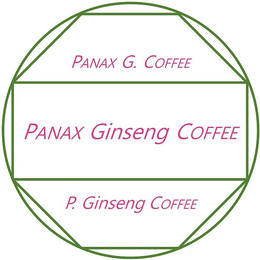 PANAX G. COFFEE PANAX GINSENG COFFEE P. GINSENG COFFEE logo