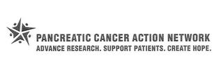 PANCREATIC CANCER ACTION NETWORK ADVANCE RESEARCH. SUPPORT PATIENTS. CREATE HOPE. logo