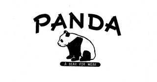 PANDA A BEAR FOR WEAR logo
