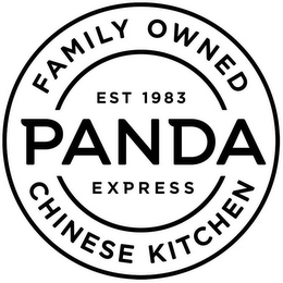 PANDA EXPRESS FAMILY OWNED CHINESE KITCHEN EST 1983 logo