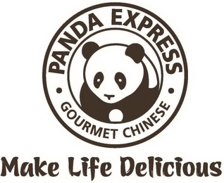 · PANDA EXPRESS · GOURMET CHINESE MAKE LIFE DELICIOUS logo