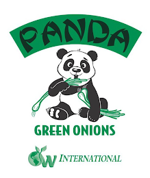PANDA GREEN ONIONS YW INTERNATIONAL logo